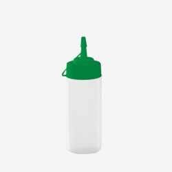 Biberon à sauce col large - vert - 0,25L