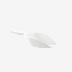 Pelle alimentaire plastique doseuse à fond plat - 26 cl - blanc 