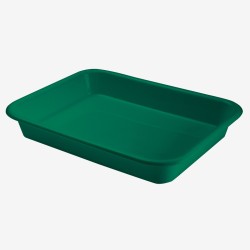 Rectangular dividing dough container - 10 L - green