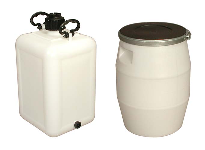 gamme de contenants liquides.